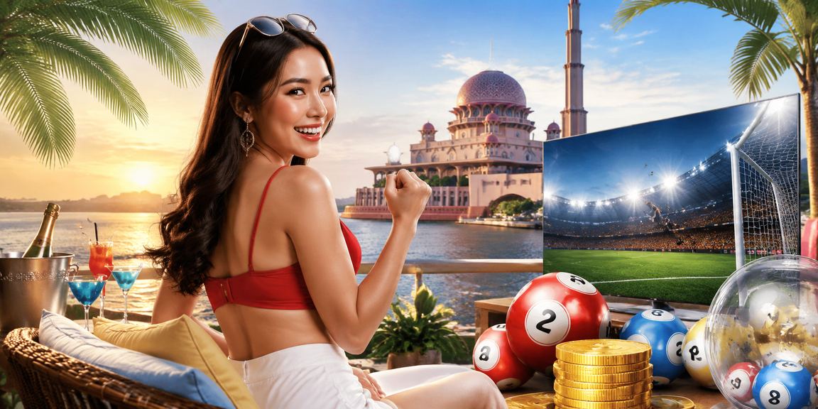 Suasana pertaruhan bergaya Melayu di Putrajaya dengan paparan digital
